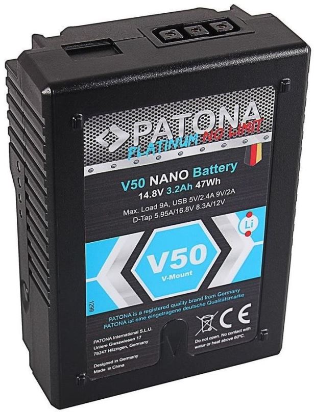 Baterie pro fotoaparát PATONA V-Mount kompatibilní se Sony V50