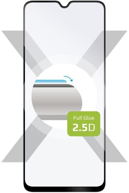 Ochranné sklo FIXED FullGlue-Cover pro Xiaomi Redmi 12C černé
