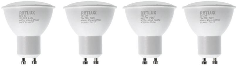 LED žárovka RETLUX REL 27 LED GU10 4x5W