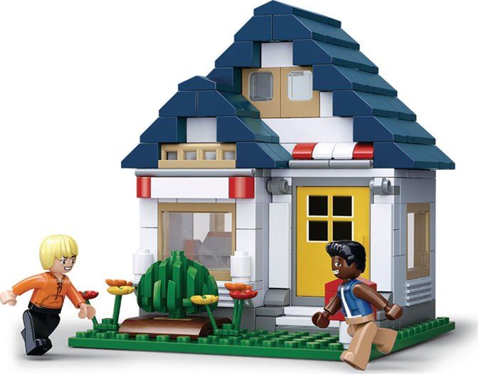 SLUBAN stavebnice Town Tělocvična, 204 dílků (kompatibilní s LEGO)