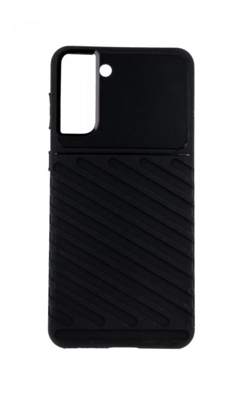 Kryt na mobil TopQ Thunder Samsung S21 Plus silikon černý 61466
