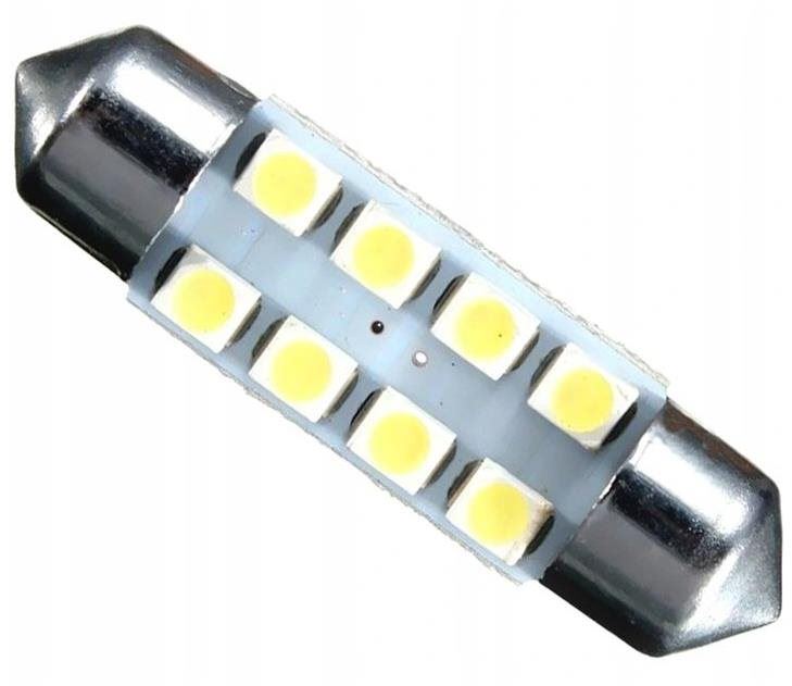 LED autožárovka Rabel 41 mm 8 smd C5W C10W C15W SV8,5 bílá