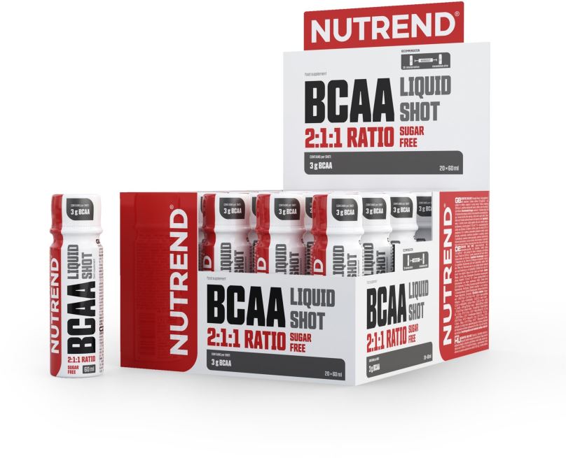 Aminokyseliny Nutrend BCAA LIQUID SHOT, 20x60 ml