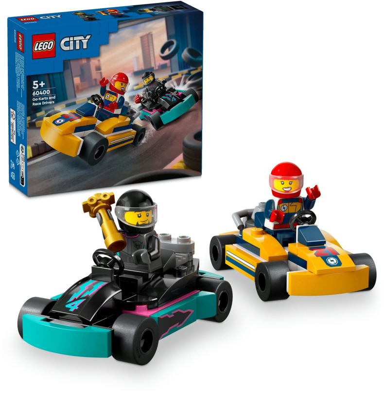 LEGO stavebnice LEGO® City 60400 Motokáry s řidiči