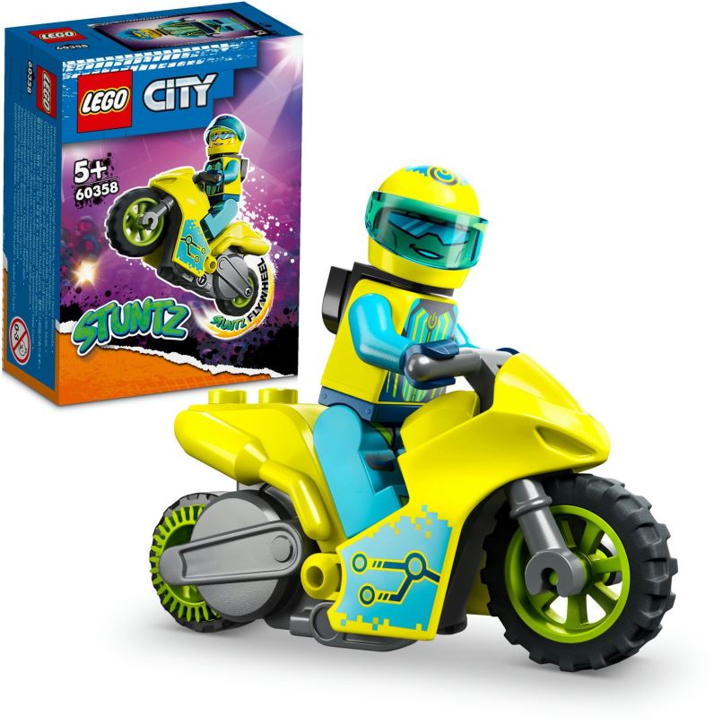 LEGO stavebnice LEGO® City 60358 Kaskadérská kybermotorka