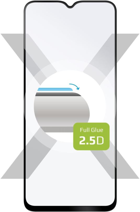 Ochranné sklo FIXED FullGlue-Cover pro Oppo A54s černé