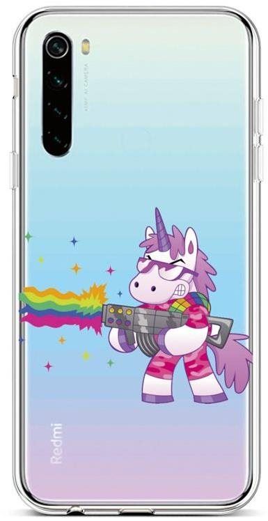 Kryt na mobil TopQ Xiaomi Redmi Note 8 silikon Rainbow Gun 44585