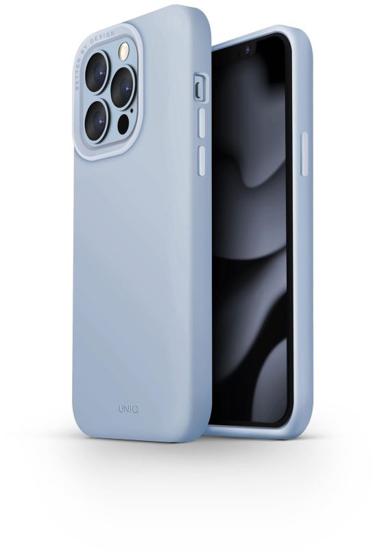 Kryt na mobil UNIQ Hybrid Lino Hue kryt s MagSafe pro iPhone 13 Pro světle modrý