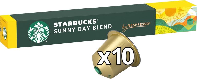 Kávové kapsle STARBUCKS® Sunny Day Blend by NESPRESSO®, Blonde Roast kávové kapsle, 10 kapslí v balení