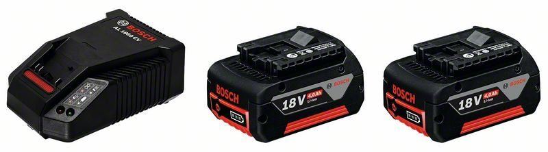 Nabíječka a náhradní baterie BOSCH Startovací sada 2x GBA 18V+ GAL 1860 CV Professional