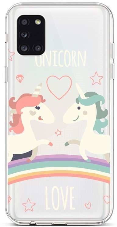 Kryt na mobil TopQ Samsung A31 silikon Unicorn Love 50923
