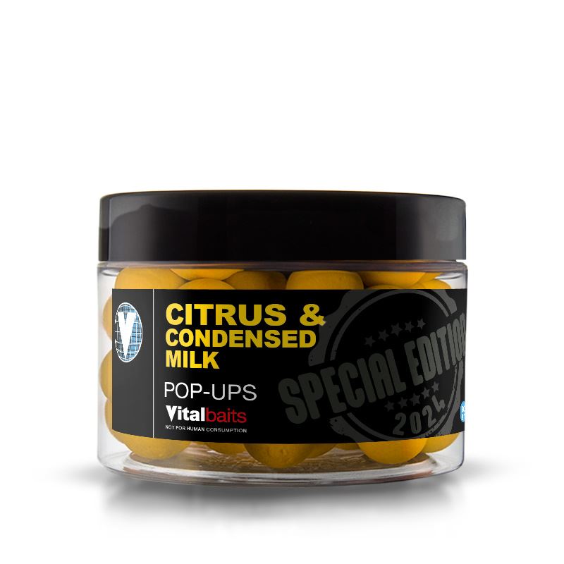 Vitalbaits Pop-Up Citrus & Condensed Milk Yellow 50g 18mm