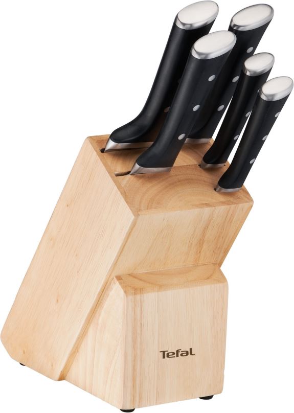Sada nožů Tefal ICE FORCE sada nožů 5 ks + dřevěný blok K232S574