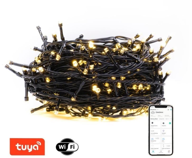 Světelný řetěz IMMAX NEO LITE Smart vánoční LED osvětlení - řetěz 40m, 400ks diod WW, WiFi, TUYA