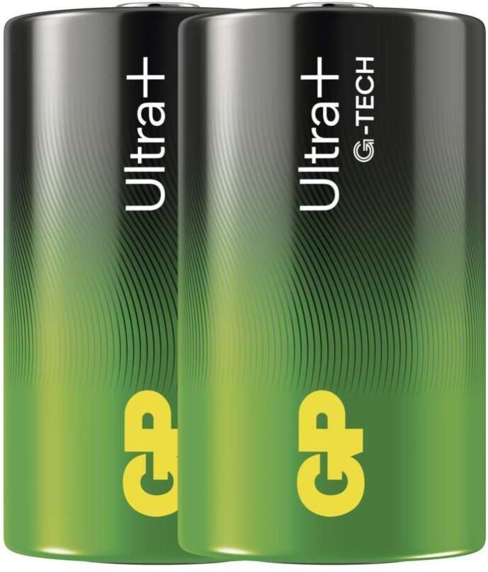 Jednorázová baterie GP Alkalická baterie Ultra Plus D (LR20), 2 ks