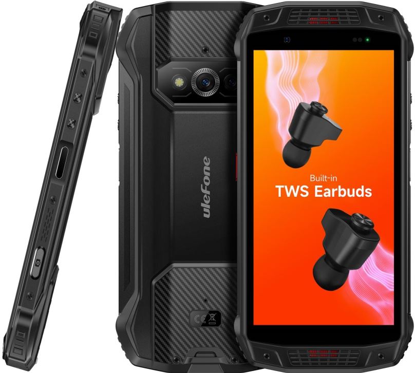 Mobilní telefon UleFone Armor 15 TWS Earphones 6GB/128GB černá