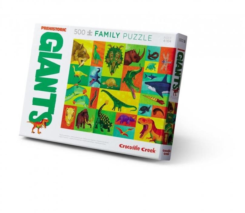 Puzzle Rodinné puzzle - Pravěký dinosauři (500 ks)