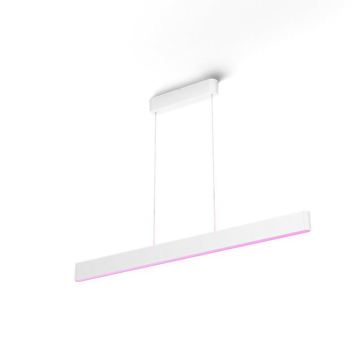 Philips Hue 8719514343467 LED závěsný lustr Ensis 2x39 | 4750-5500lm | 2000-6500K - White and Color Ambiance, stmívatelné, Bluetooth, bílá