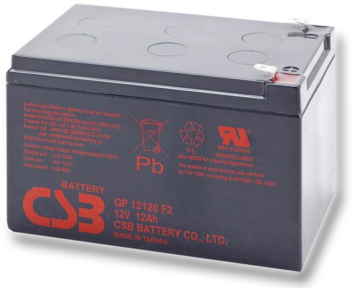 Baterie pro záložní zdroje CSB GP12120 F2, 12V, 12Ah