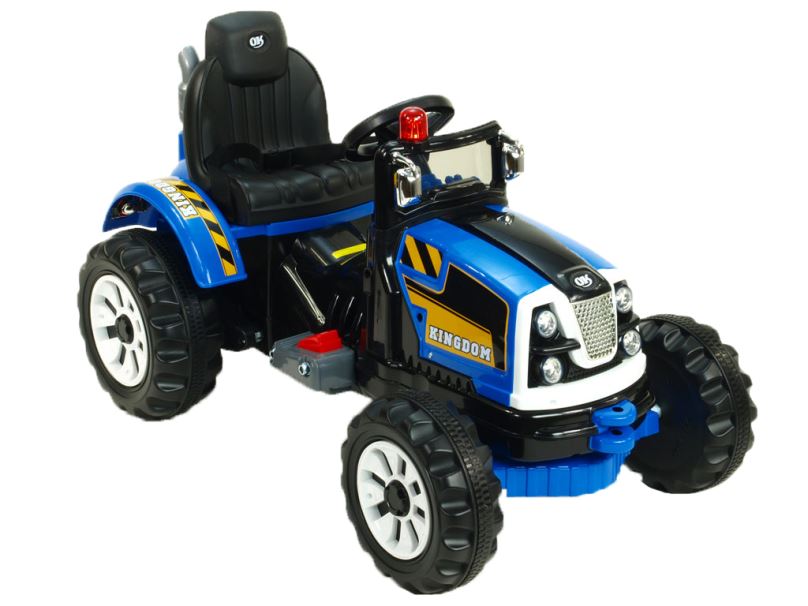 Elektrický traktor pro děti Kingdom, modrý