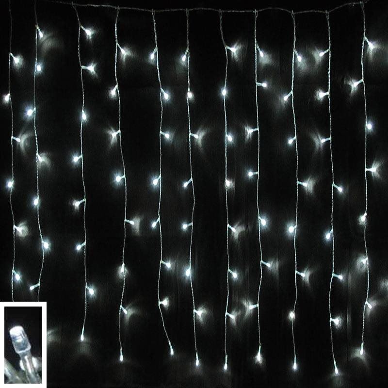 Vánoční osvětlení X-Site LED světelný závěs CLD-004 3 x 3 m bílý