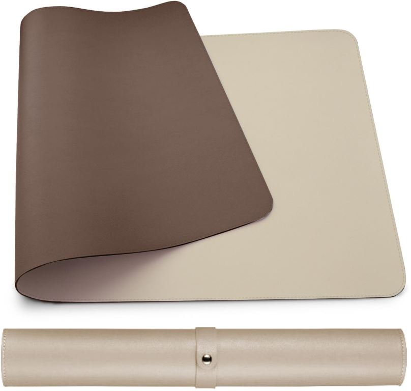 Podložka pod myš MOSH Dual sided Table mat sivě bílá / čokoládová M