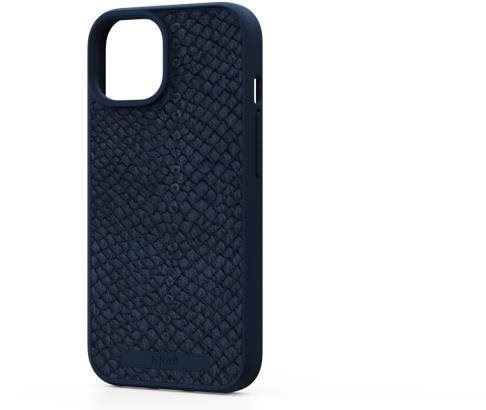 Kryt na mobil Njord Salmon Leather Magsafe Case for iPhone 15 Blue