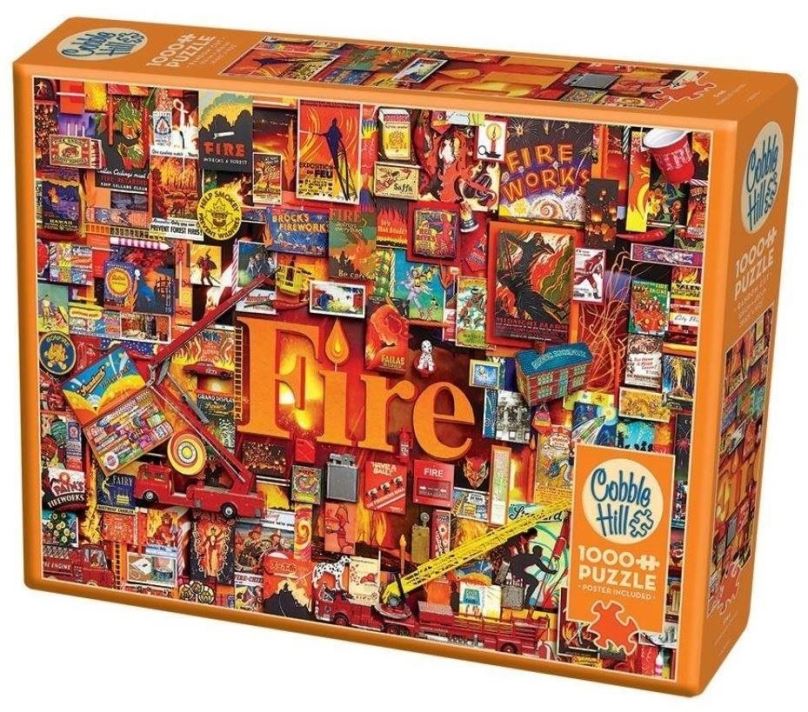 Puzzle Cobble Hill Puzzle Oheň 1000 dílků