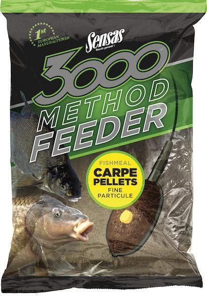 Sensas Vnadící směs 3000 Method Feeder Carp Pellets 1kg