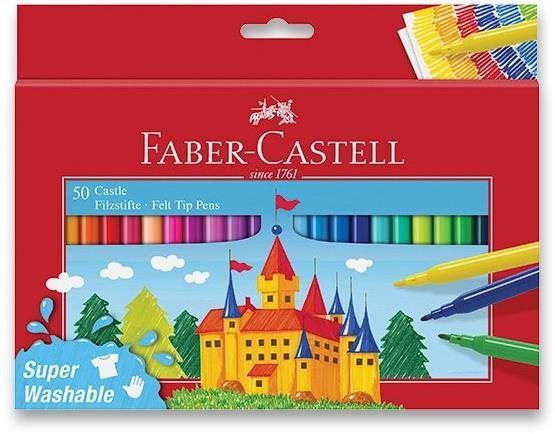 Fixy FABER-CASTELL Castle kulaté, 50 barev