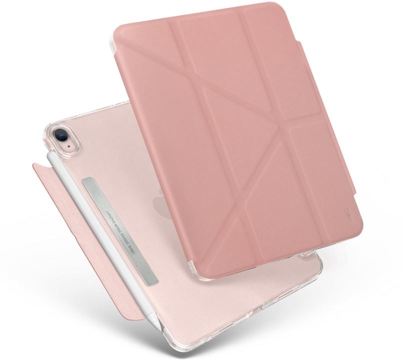 Pouzdro na tablet UNIQ Camden antimikrobiální obal pro iPad Mini (2021) růžový
