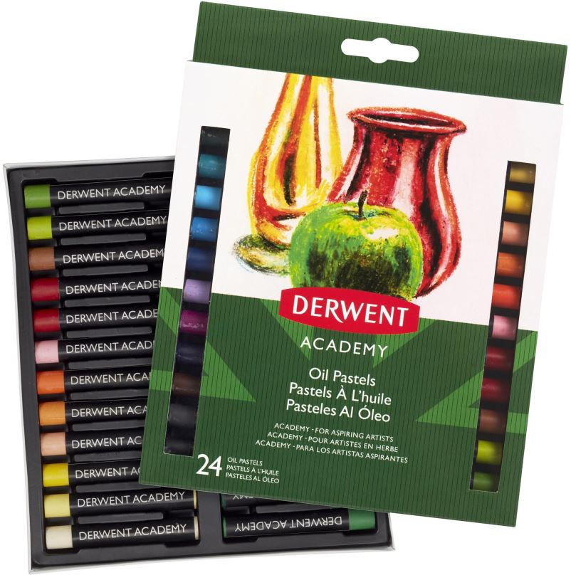 Olejové pastely DERWENT Academy Oil Pastel set 24 barev
