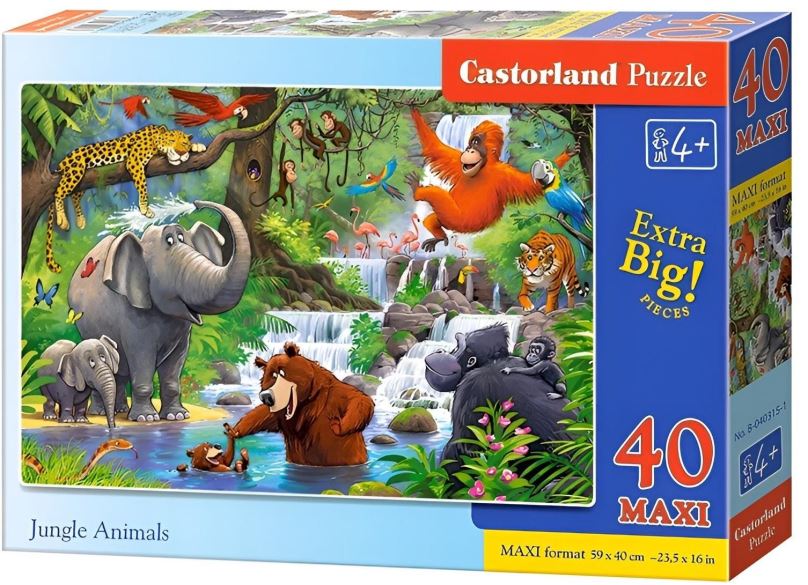 Puzzle CASTORLAND Puzzle Jungle 40 MAXI dílků