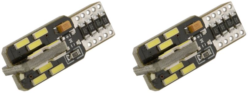 LED autožárovka COMPASS Žárovka 24 LED 12V T10 NEW-CAN-BUS bílá 2ks