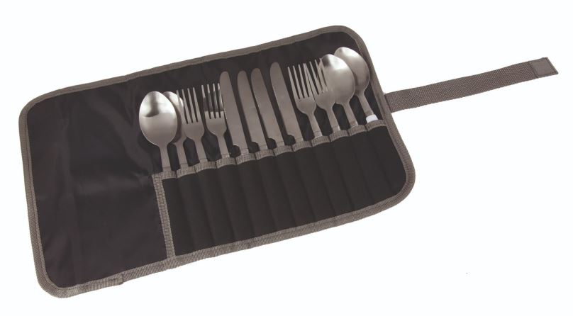 Kempingové nádobí Regatta 4Prsn Cutlery Set Black/Sealgr