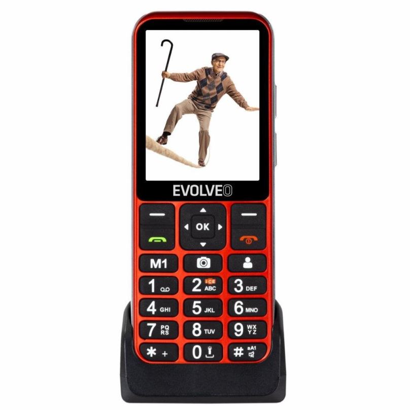Mobilní telefon EVOLVEO EasyPhone LT červená