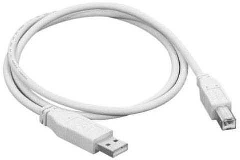 Datový kabel Sipolar USB 2.0 propojovací A-B, 1,4 metru, bílý