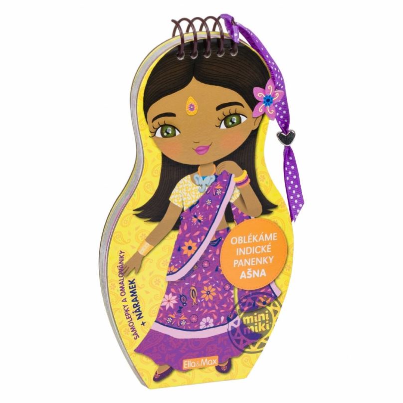 Omalovánky Oblékáme indické panenky AŠNA – Omalovánky