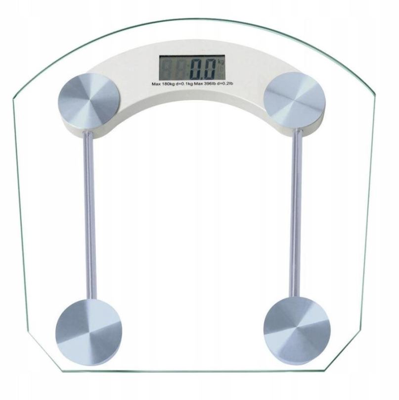 Osobní váha Verk Digitální osobní váha skleněná LCD 180 kg