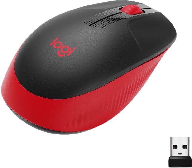 Myš Logitech Wireless Mouse M190, Red