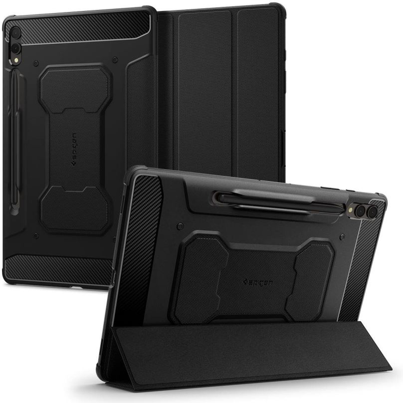 Pouzdro na tablet Spigen Rugged Armor Pro Black Samsung Galaxy Tab S9+