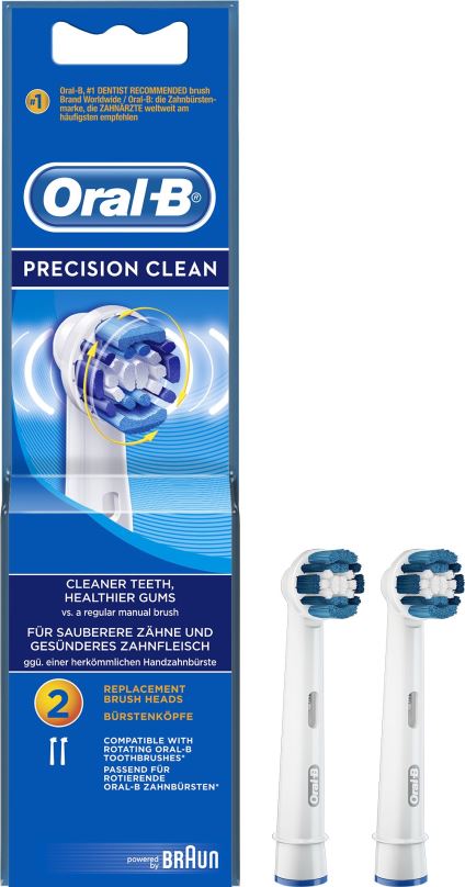 Náhradní hlavice k zubnímu kartáčku Oral-B náhradní hlavice Precision clean 2ks