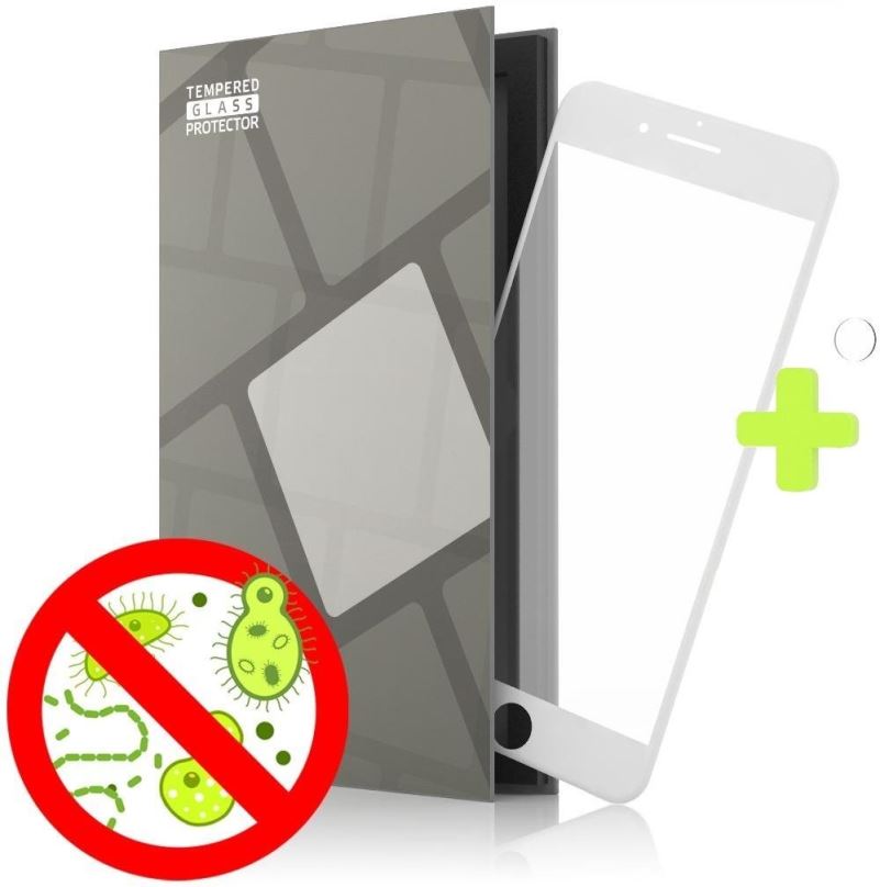 Ochranné sklo Tempered Glass Protector antibacterial pro iPhone 7 / 8 / SE 2022 / SE 2020 (Case Friendly) 3D GLASS