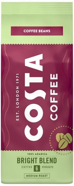 Káva Costa Coffee Bright Blend 100% Arabica Zrnková káva, 200g