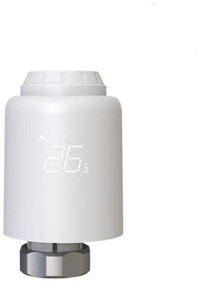 Termostatická hlavice Tellur WiFi Smart Thermost. Radiator Valve-Chytrý WiFi termostat. radiátorový ventil RVSH1, LED,bílá