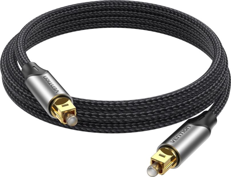 Audio kabel Vention Optical Fiber Toslink Audio Cable Aluminum Alloy Type 1.5M Gray