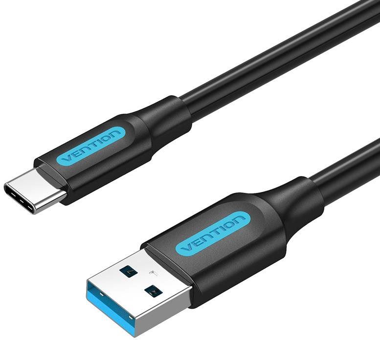 Datový kabel Vention USB 3.0 to USB-C Cable 1M Black PVC Type