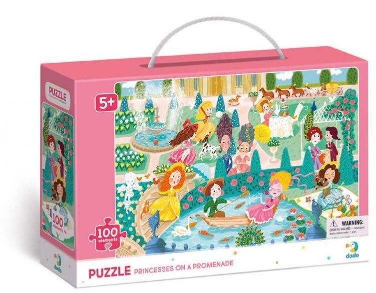 Puzzle Dodo Puzzle Princezny na promenádě 100 dílků