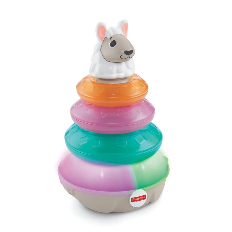 Interaktivní hračka Fisher-Price Linkimals mluvící lama s kroužky CZ