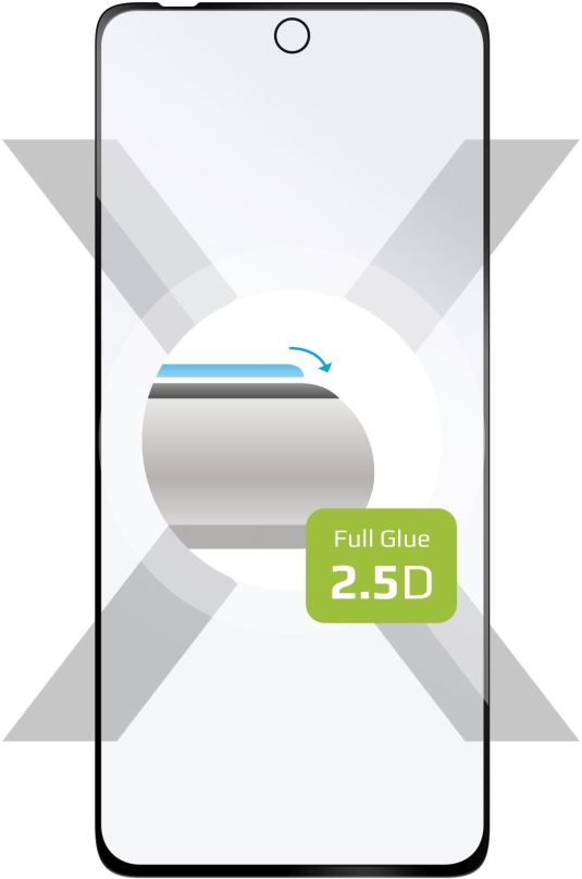 Ochranné sklo FIXED FullGlue-Cover pro Motorola Moto G72  černé